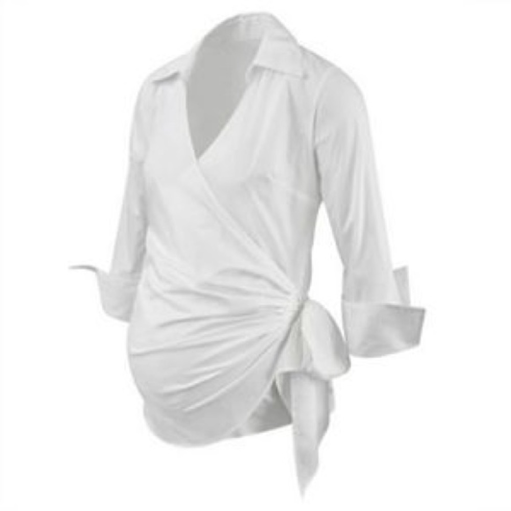 Isabella Oliver Maternity White Blouse